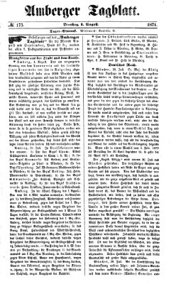 Amberger Tagblatt Dienstag 1. August 1871