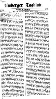 Amberger Tagblatt Samstag 2. September 1871