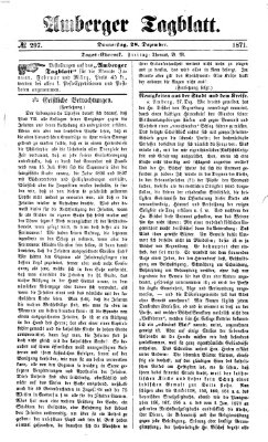 Amberger Tagblatt Donnerstag 28. Dezember 1871