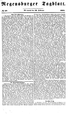 Regensburger Tagblatt Mittwoch 22. Februar 1871