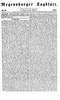 Regensburger Tagblatt Dienstag 28. Februar 1871