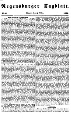 Regensburger Tagblatt Montag 6. März 1871