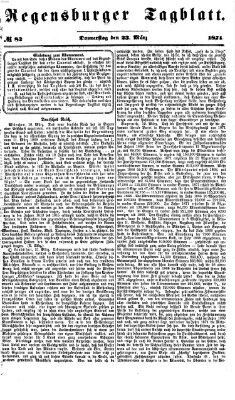 Regensburger Tagblatt Donnerstag 23. März 1871