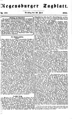 Regensburger Tagblatt Dienstag 27. Juni 1871