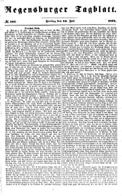 Regensburger Tagblatt Freitag 14. Juli 1871