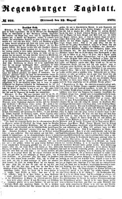 Regensburger Tagblatt Mittwoch 23. August 1871