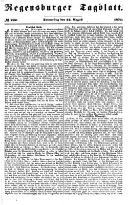 Regensburger Tagblatt Donnerstag 24. August 1871