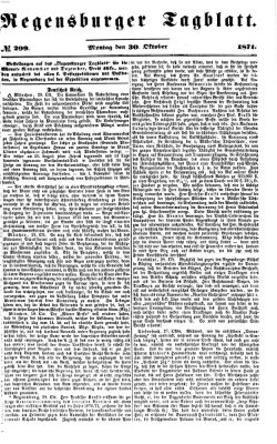Regensburger Tagblatt Montag 30. Oktober 1871