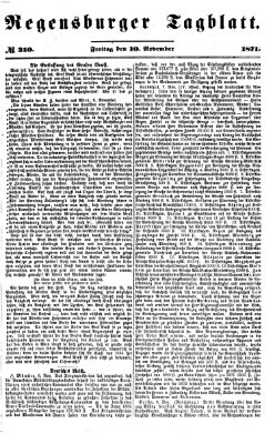 Regensburger Tagblatt Freitag 10. November 1871
