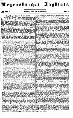 Regensburger Tagblatt Samstag 11. November 1871