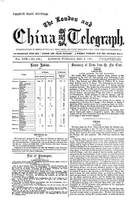 The London and China telegraph Dienstag 5. Dezember 1871