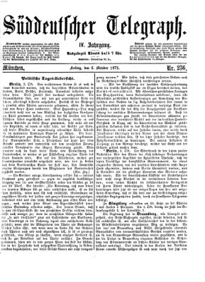 Süddeutscher Telegraph Freitag 6. Oktober 1871