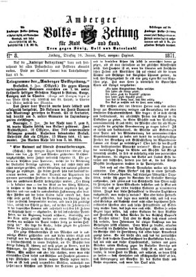 Amberger Volks-Zeitung für Stadt und Land Dienstag 10. Januar 1871