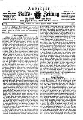 Amberger Volks-Zeitung für Stadt und Land Mittwoch 11. Januar 1871