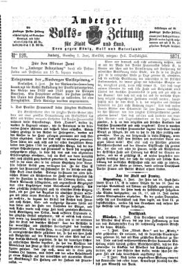 Amberger Volks-Zeitung für Stadt und Land Samstag 3. Juni 1871