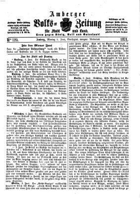 Amberger Volks-Zeitung für Stadt und Land Montag 5. Juni 1871