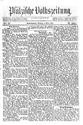 Pfälzische Volkszeitung Montag 6. März 1871