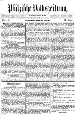 Pfälzische Volkszeitung Freitag 23. Juni 1871