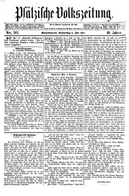 Pfälzische Volkszeitung Donnerstag 6. Juli 1871