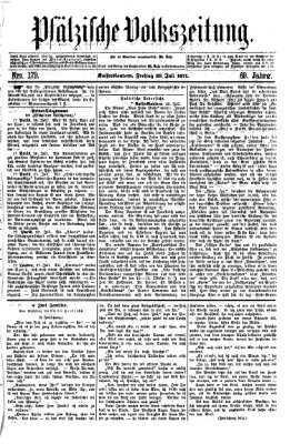 Pfälzische Volkszeitung Freitag 28. Juli 1871
