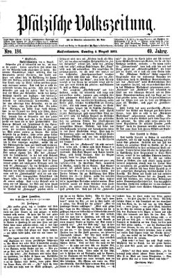 Pfälzische Volkszeitung Samstag 5. August 1871