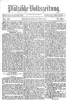 Pfälzische Volkszeitung Montag 30. Oktober 1871