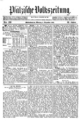 Pfälzische Volkszeitung Montag 4. Dezember 1871