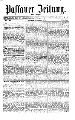 Passauer Zeitung Dienstag 17. Januar 1871