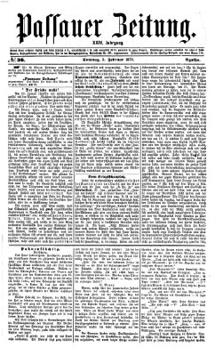 Passauer Zeitung Sonntag 5. Februar 1871