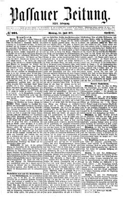 Passauer Zeitung Montag 24. Juli 1871