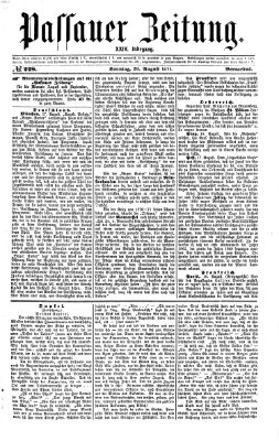 Passauer Zeitung Sonntag 20. August 1871