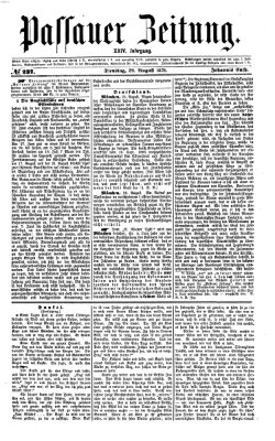 Passauer Zeitung Dienstag 29. August 1871