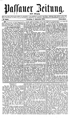 Passauer Zeitung Dienstag 5. September 1871