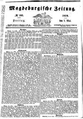 Magdeburgische Zeitung Freitag 7. Mai 1858