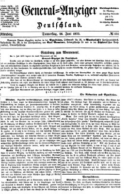 General-Anzeiger für Deutschland (Nürnberger Abendzeitung) Sonntag 26. Januar 1873