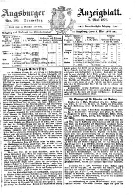 Augsburger Anzeigeblatt Donnerstag 8. Mai 1873