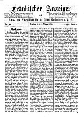 Fränkischer Anzeiger Freitag 8. März 1872