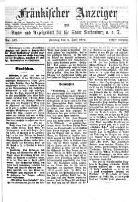 Fränkischer Anzeiger Freitag 5. Juli 1872