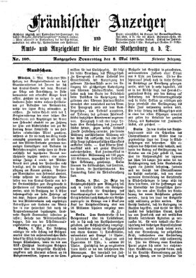 Fränkischer Anzeiger Donnerstag 8. Mai 1873