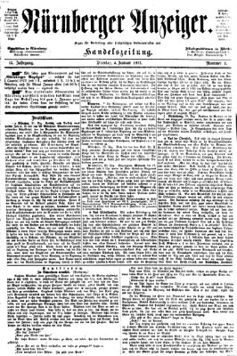 Nürnberger Anzeiger Dienstag 2. Januar 1872