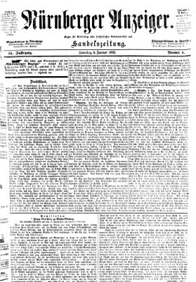 Nürnberger Anzeiger Samstag 6. Januar 1872