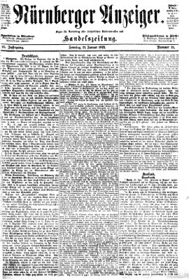 Nürnberger Anzeiger Sonntag 21. Januar 1872