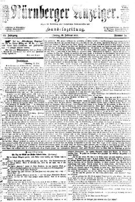 Nürnberger Anzeiger Montag 26. Februar 1872