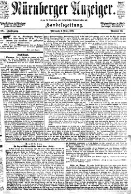 Nürnberger Anzeiger Mittwoch 6. März 1872