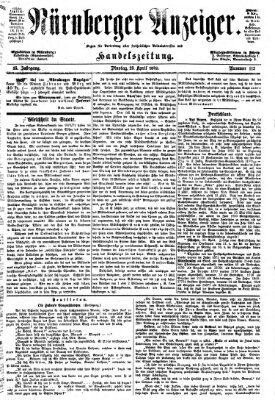 Nürnberger Anzeiger Dienstag 23. April 1872