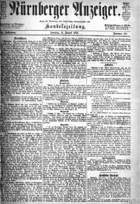 Nürnberger Anzeiger Sonntag 11. August 1872