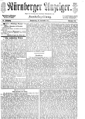 Nürnberger Anzeiger Donnerstag 19. September 1872