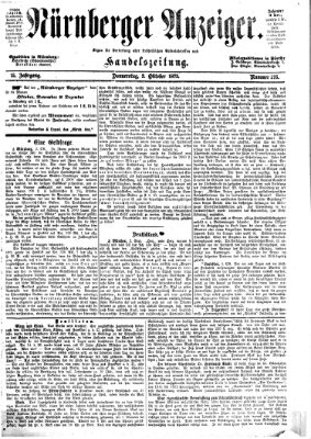 Nürnberger Anzeiger Donnerstag 3. Oktober 1872