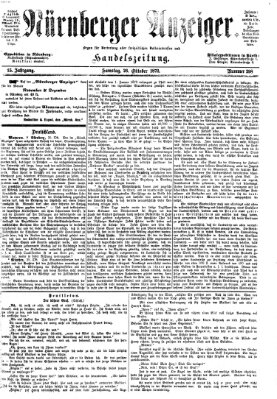 Nürnberger Anzeiger Samstag 26. Oktober 1872