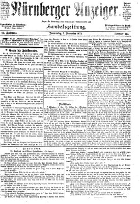 Nürnberger Anzeiger Donnerstag 7. November 1872